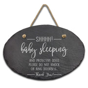 Slate Outdoor Address Sign | Shh Baby Sleeping