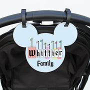 Stroller Name Sign | Disney Flags Sign
