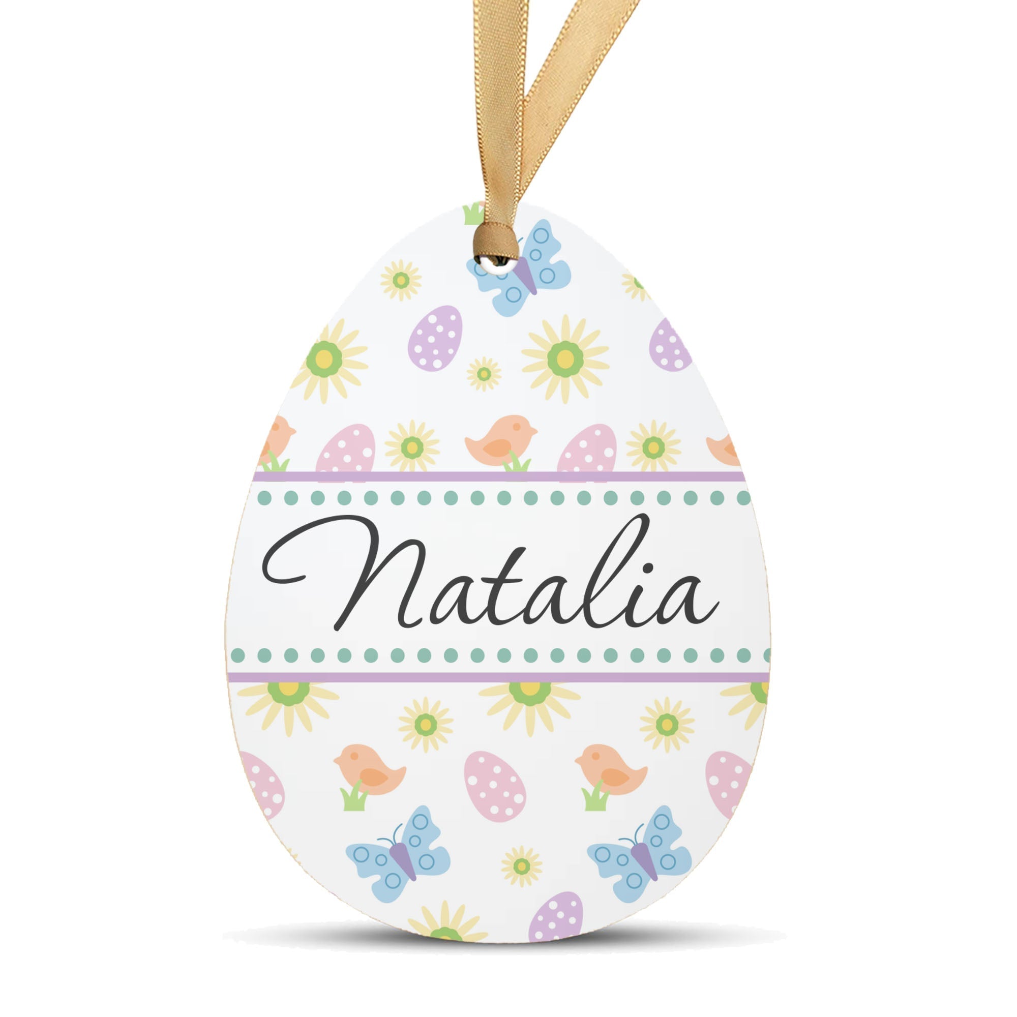 Personalized Easter Basket Name Tag | Strawberry