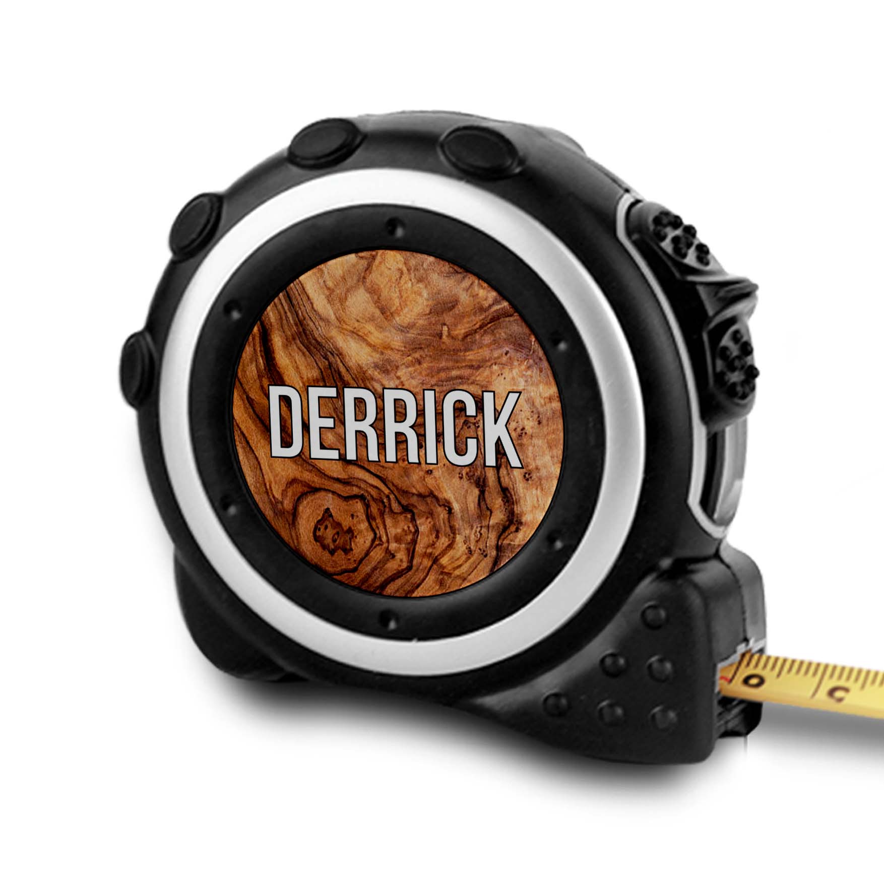 Personalized Tape Measure | Wood Grain