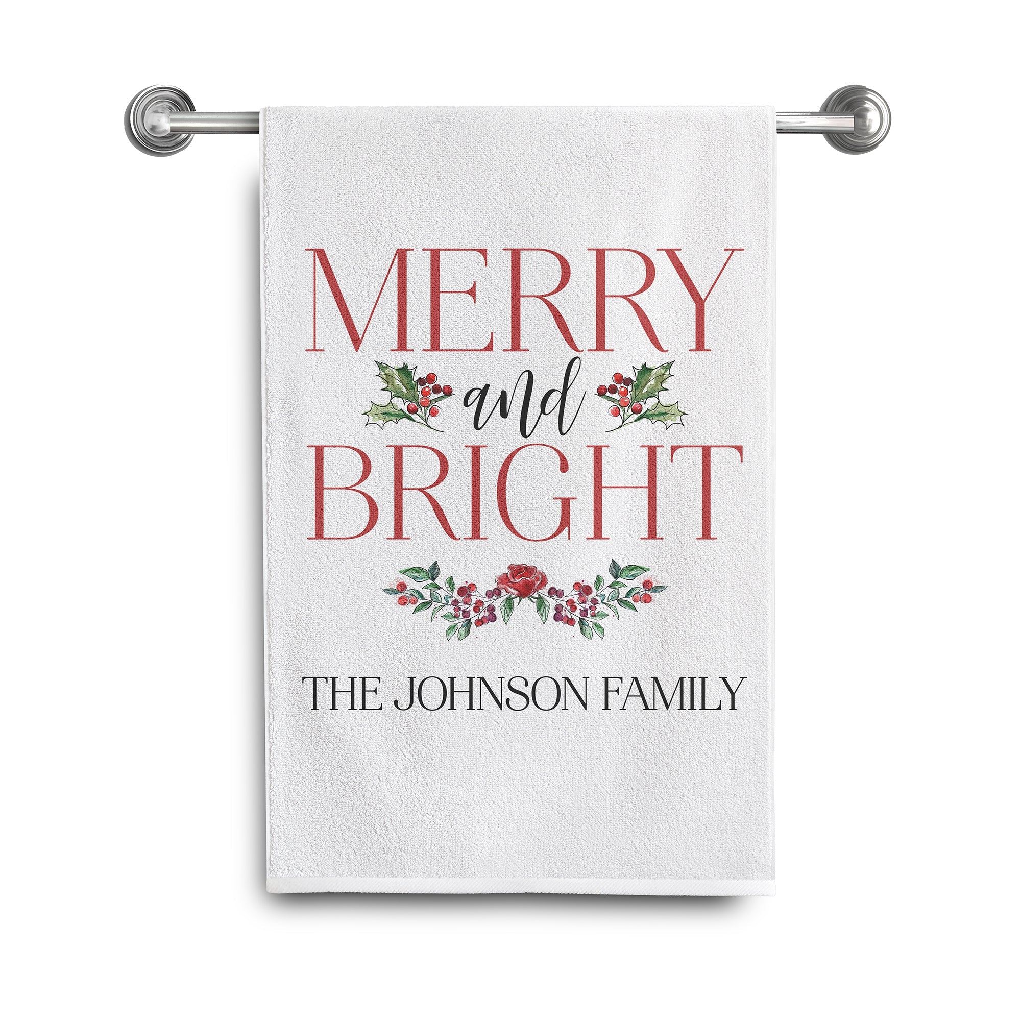 Personalized Christmas Towels | Merry & Bright