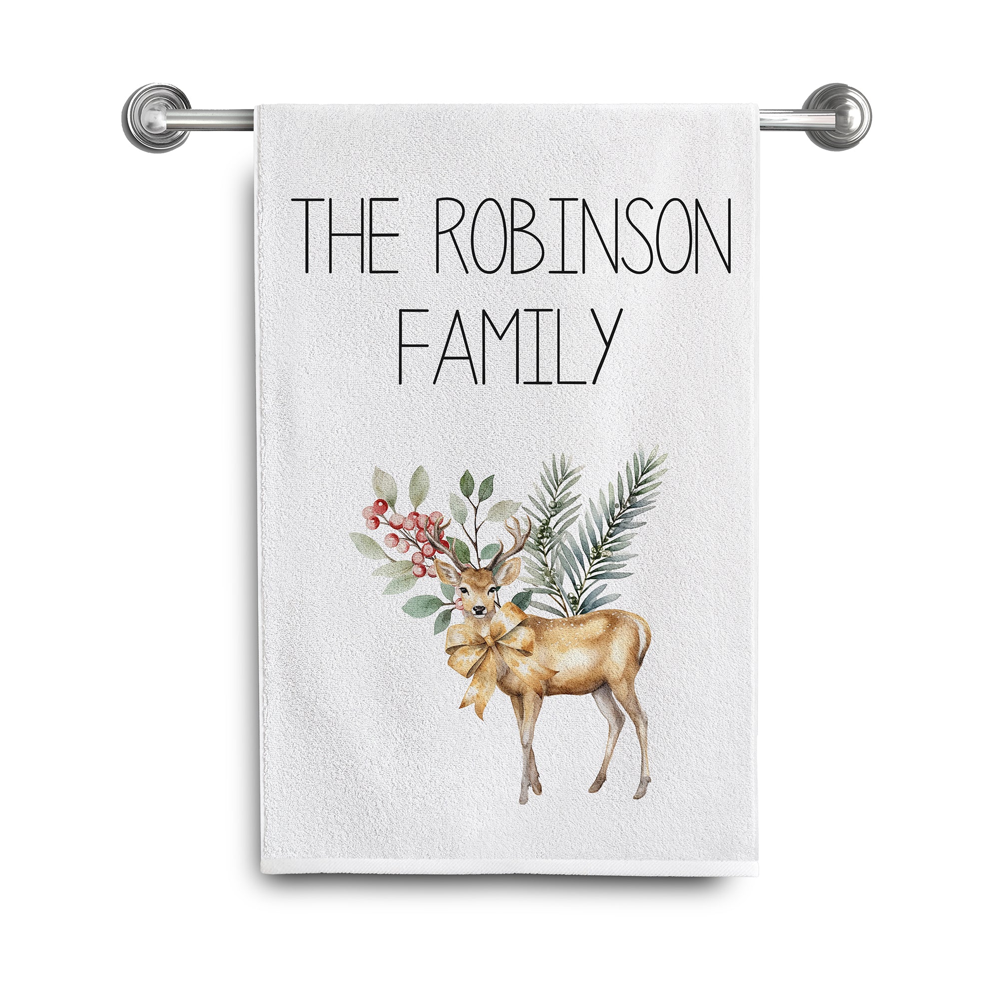 Personalized Christmas Towels | The Robinson Family