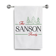 Personalized Christmas Towels | The Sanson Family