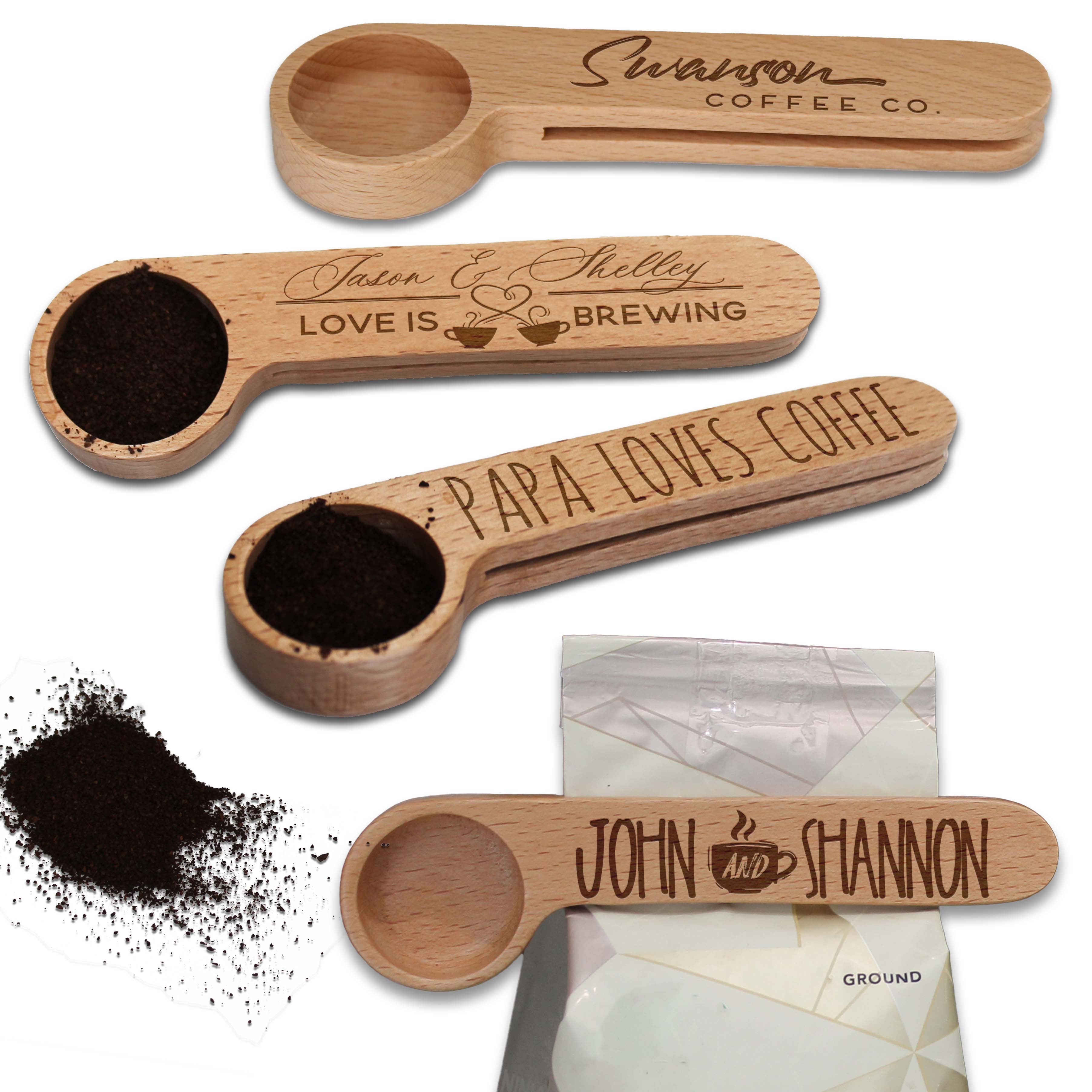 Coffee Scoop Bag Clip | Jenna's Coffee