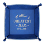 Leather Catch all Tray | World's Greatest Dad