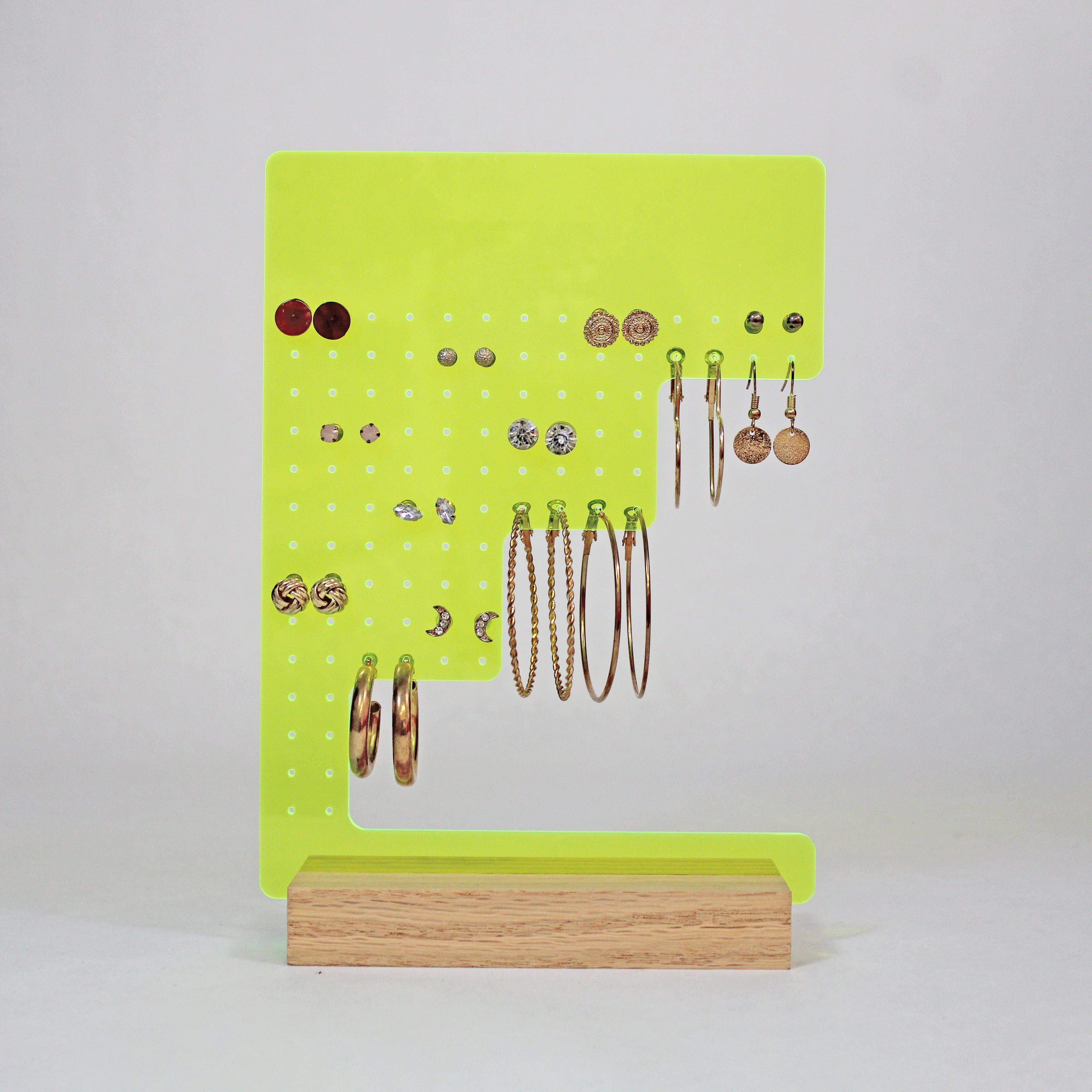 Personalized Jewelry Stands | Yellow Stepped