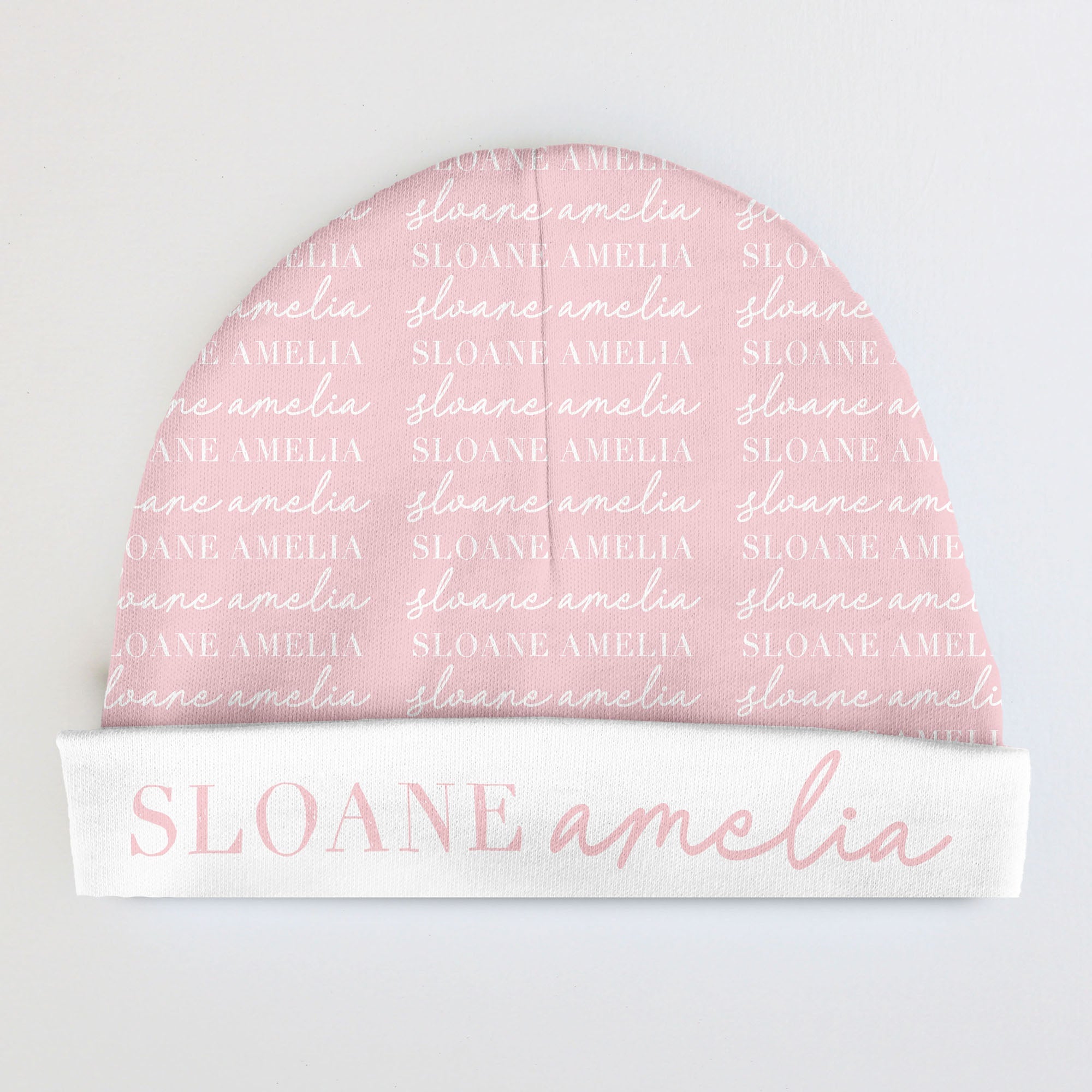 Personalized Baby Beanie | Script Pattern