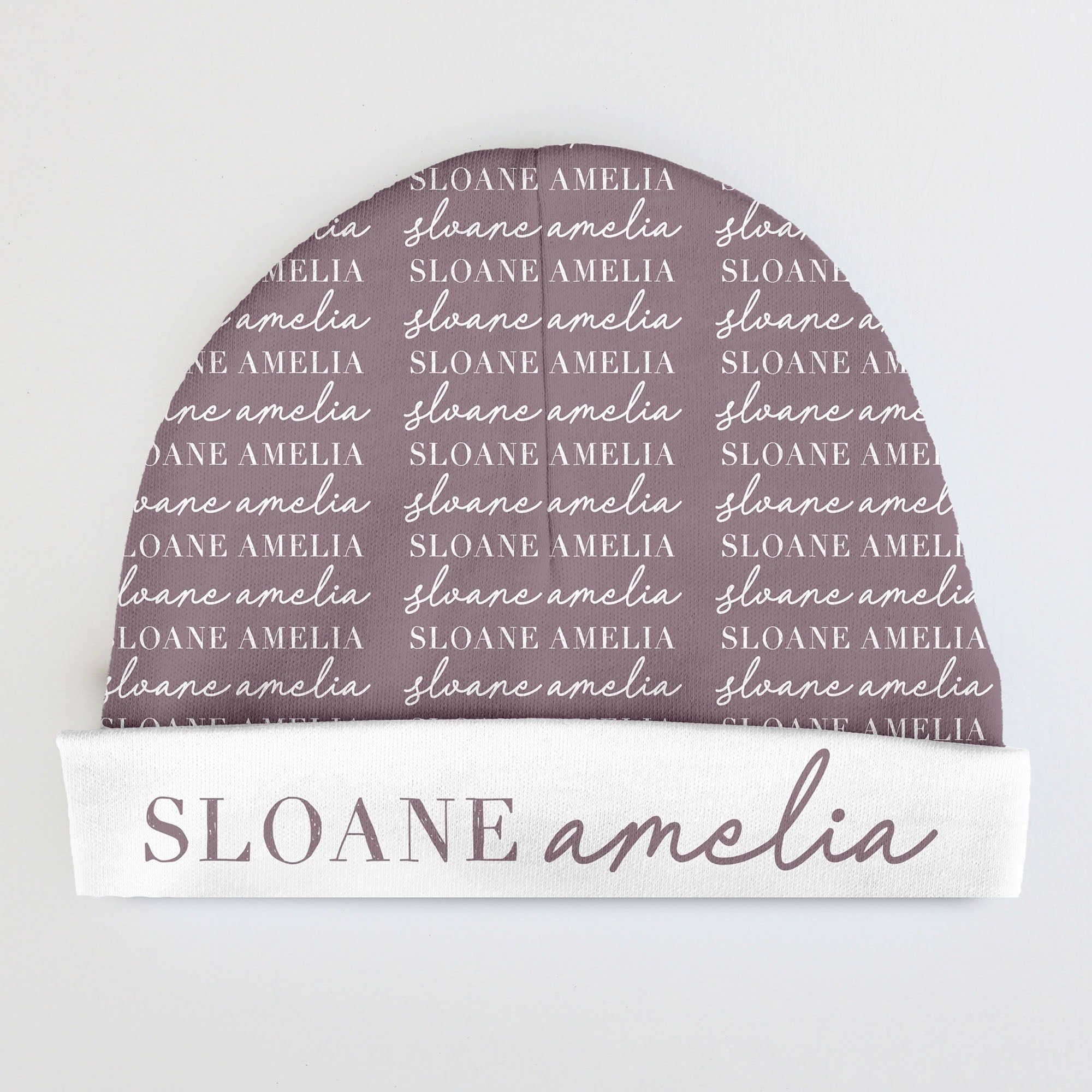 Personalized Baby Beanie | Script Pattern