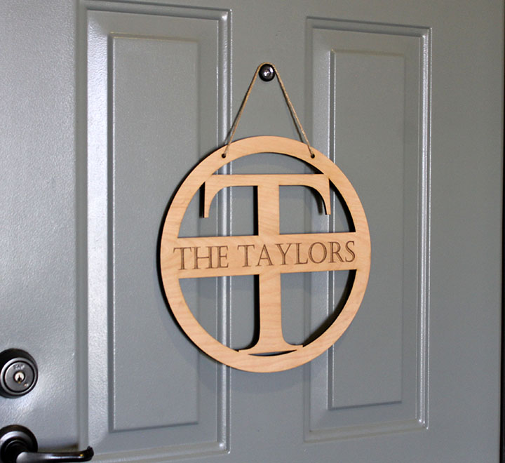 Personalized Front Door Sign | Taylors