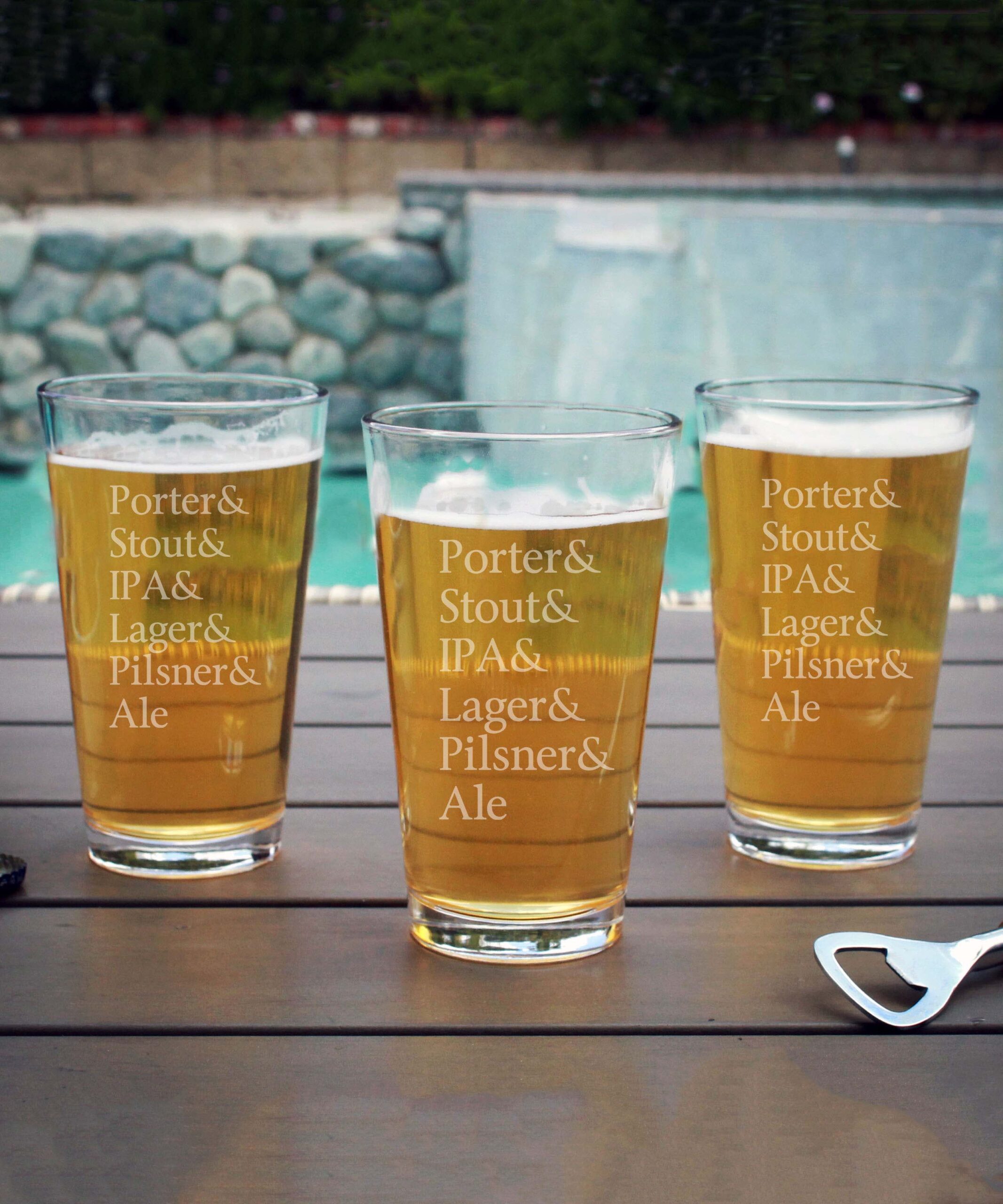 Personalized Beer Glasses