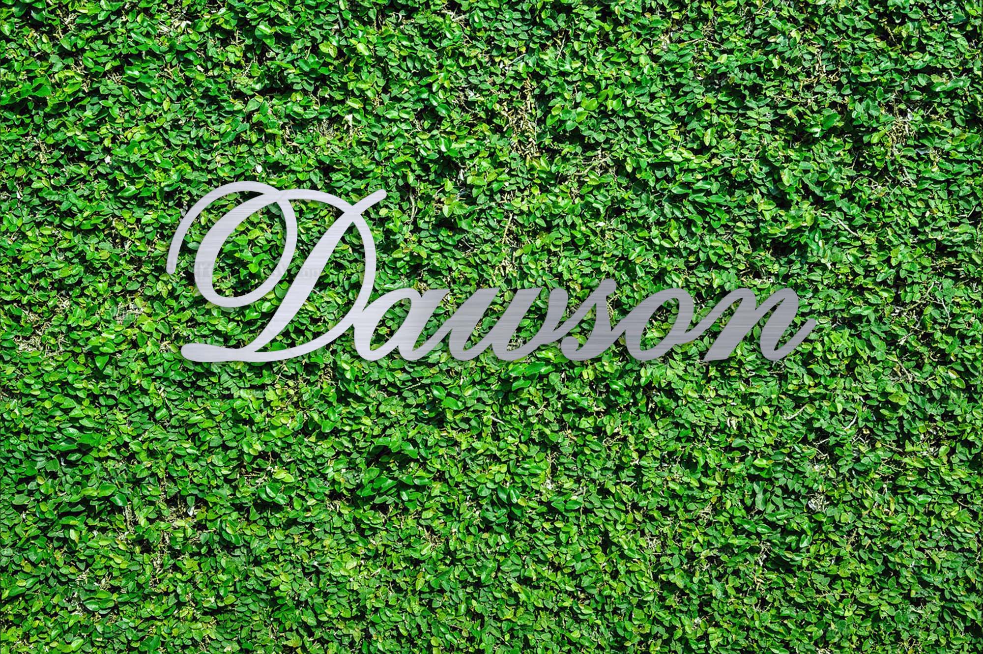 Hedge Wall Sign, Large Name Cut Outs, Wood Name Sign Large