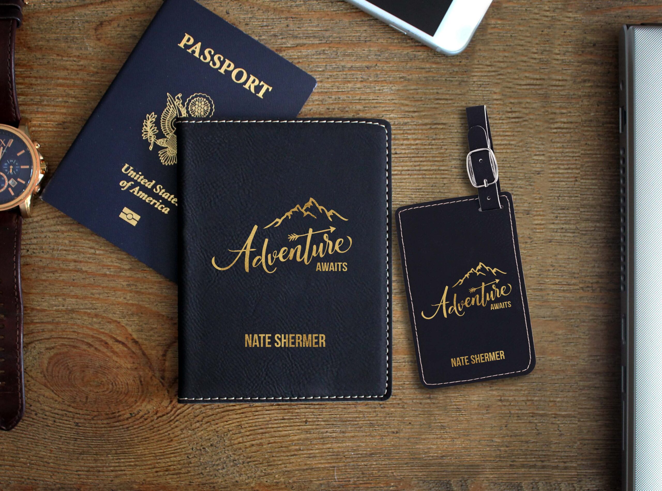 Adventure Awaits Personalized Passport Cover
