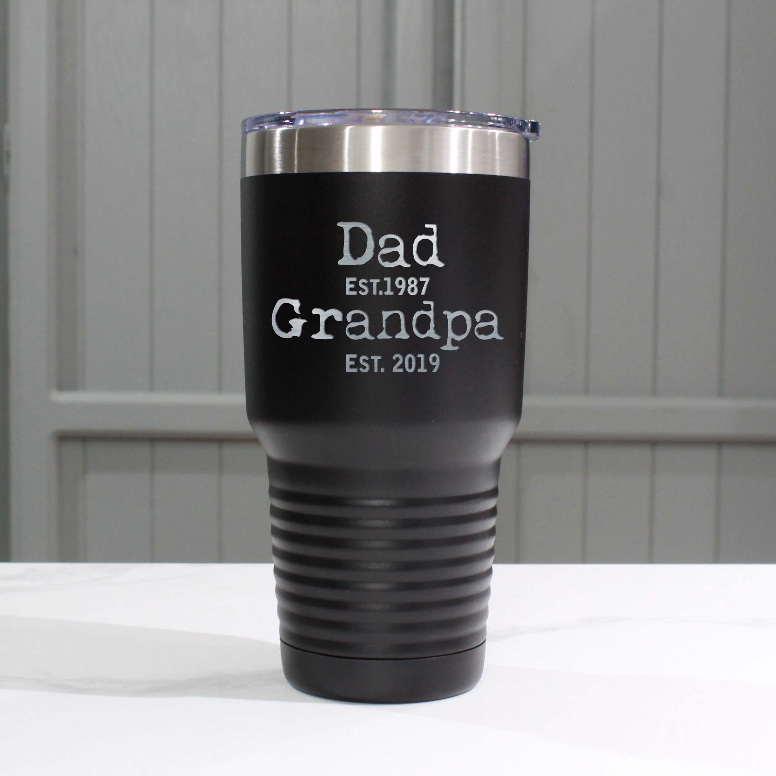 Custom Baseball Fathers Day Vinyl Decal Stainless Tumblers Coffee Travel Cups