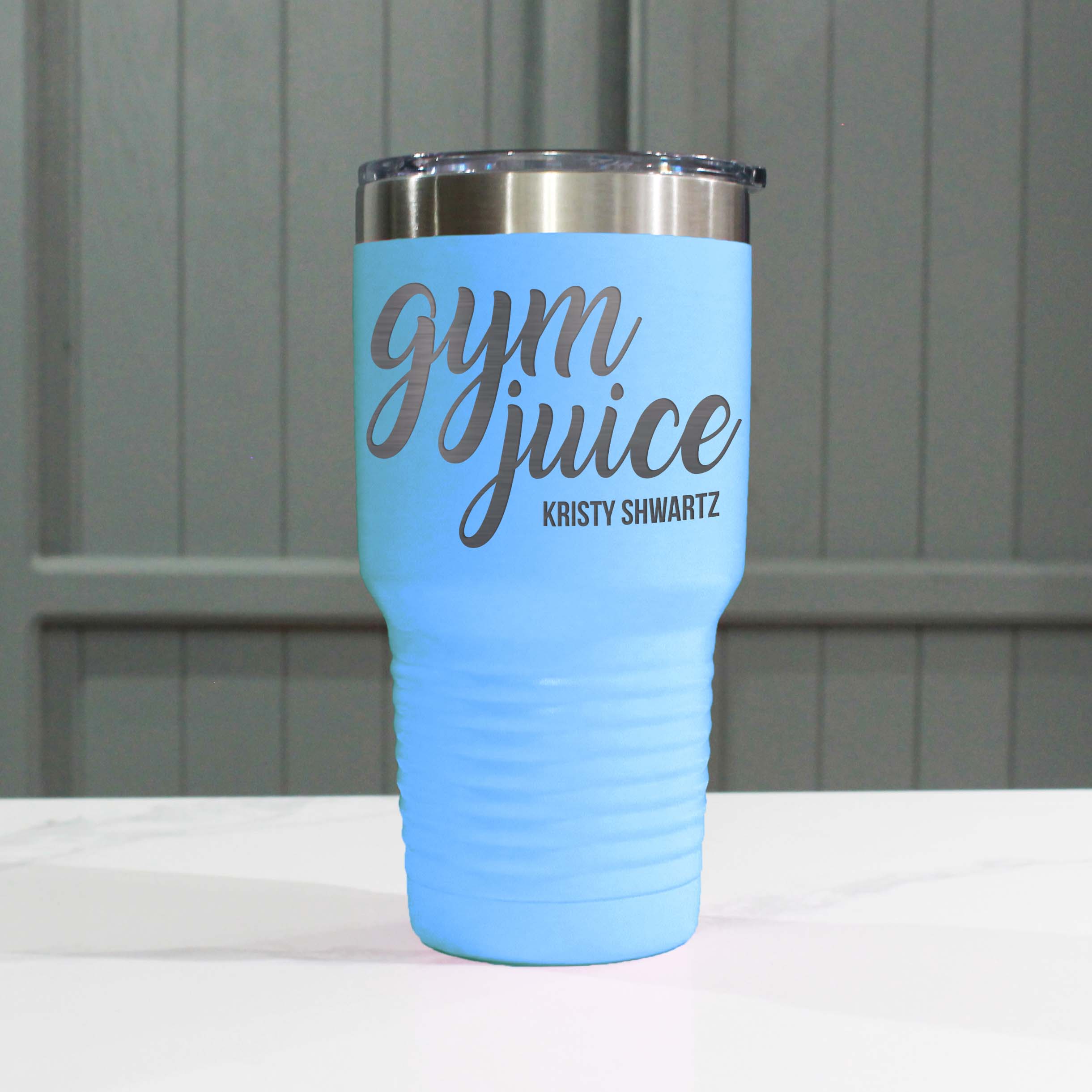 Wake Up  Personalized Metal Water Bottle - Etchey