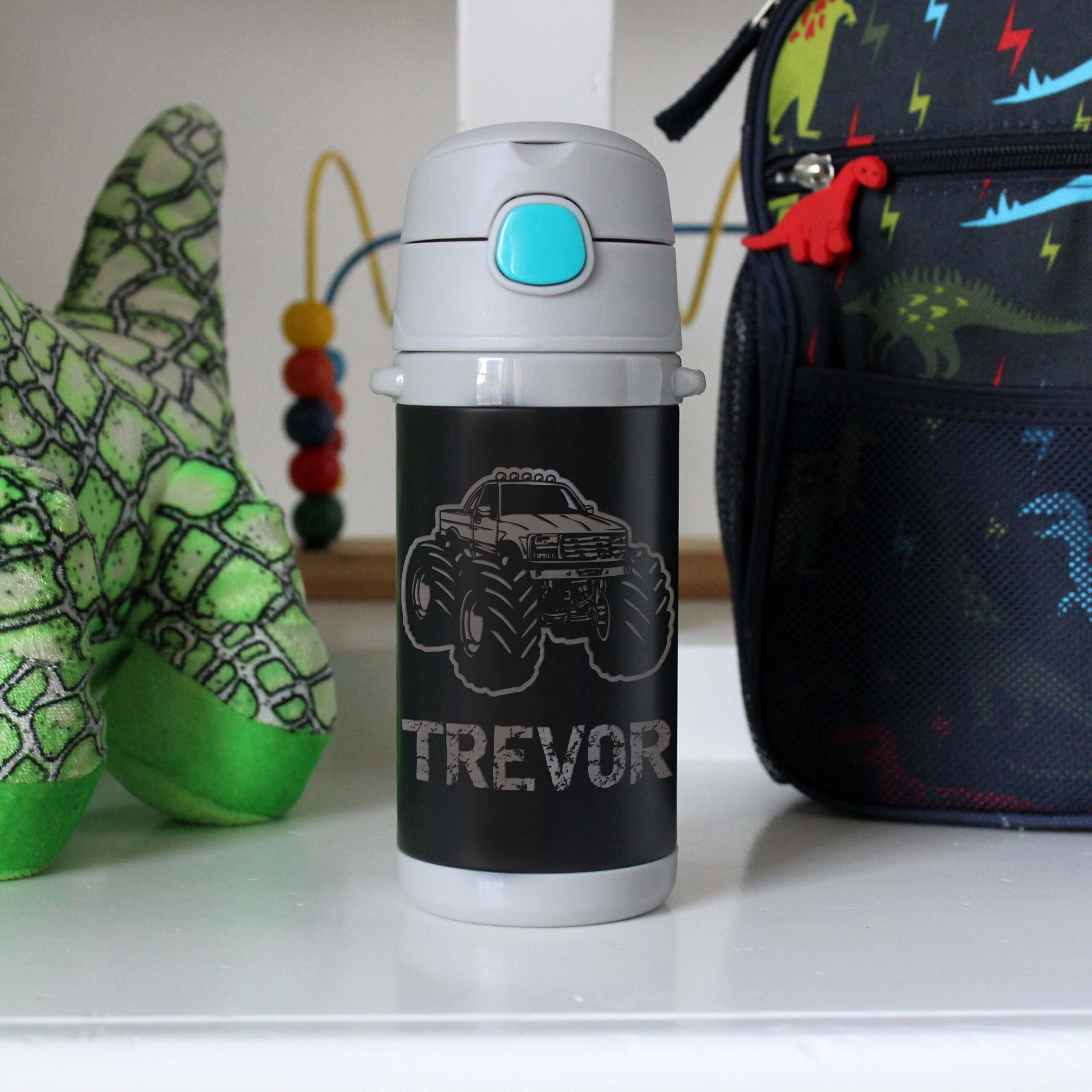 Monster Truck' Insulated Stainless Steel Water Bottle