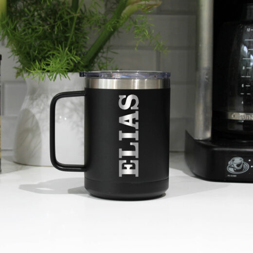ELIAS  Personalized Metal Coffee Mug - Etchey