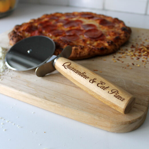 Personalised Stainless Steel Pizza Cutter 