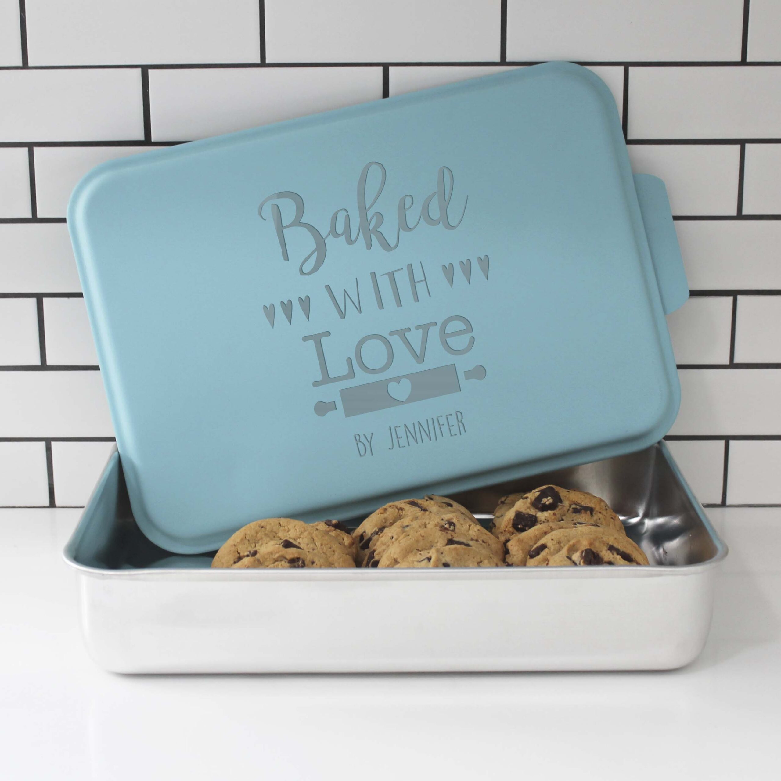 Baked With Love  Personalized Cake Pan - Etchey